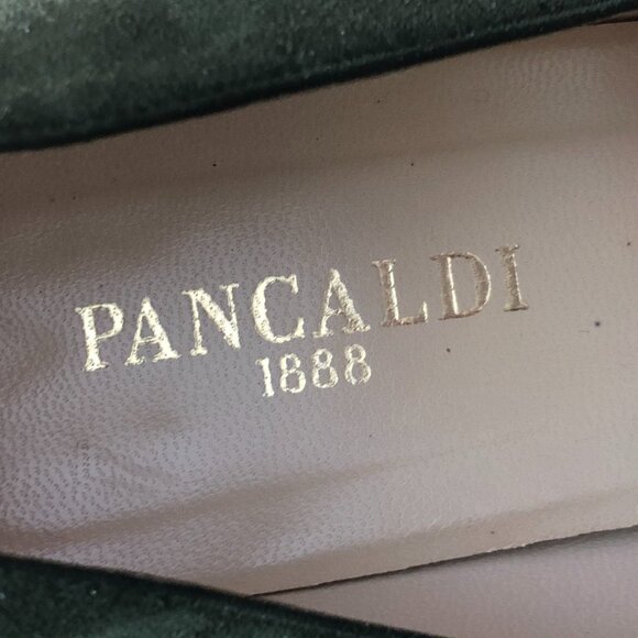 Pancaldi 1888 Pointed Toe Suede Leather Kitten Heels Pumps - Picture 6 of 10